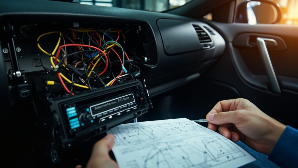 Installer un autoradio : comprendre le schéma de branchement et la couleur des fils