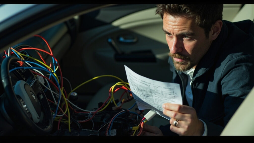 Installer un autoradio : comprendre le schéma de branchement et la couleur des fils