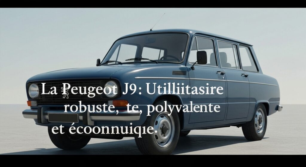 La peugeot J9 : utilitaire robuste, polyvalent et économique with text