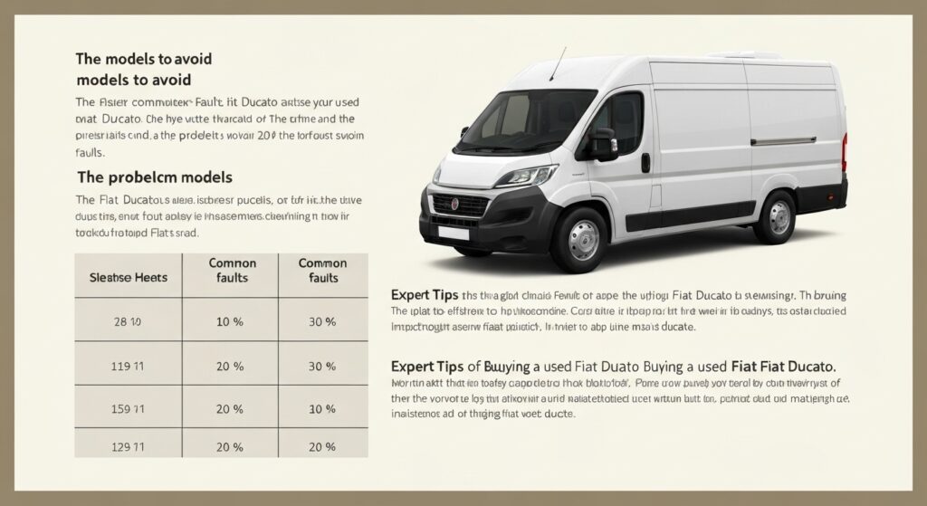 Fiat ducato : modèles à éviter, pannes et conseils d'achat with text