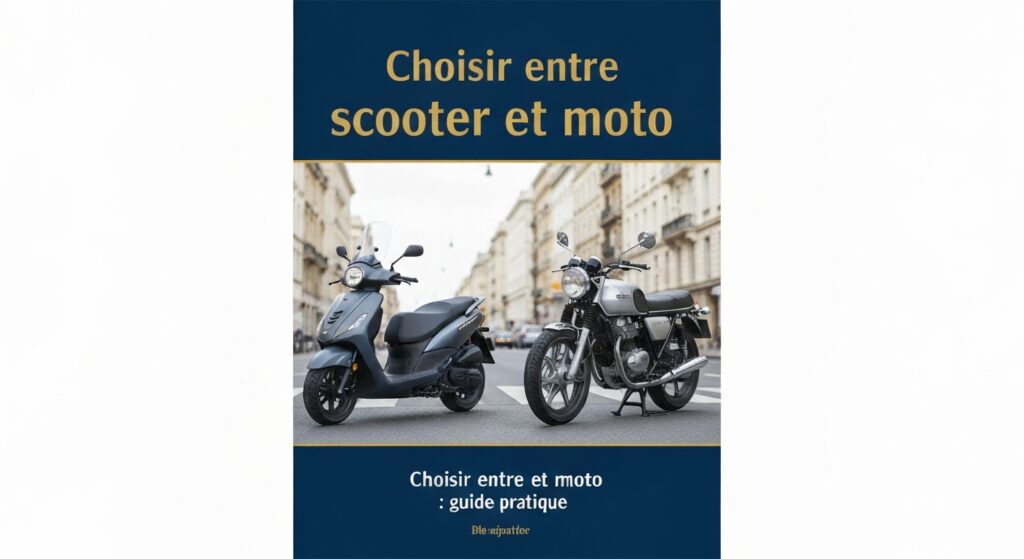 Choisir entre scooter et moto : guide pratique without any text