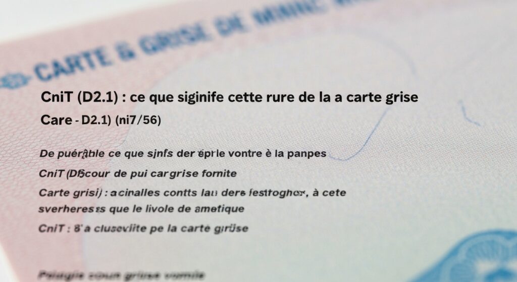 Cnit (D2.1) : ce que signifie cette rubrique de la carte grise with text
