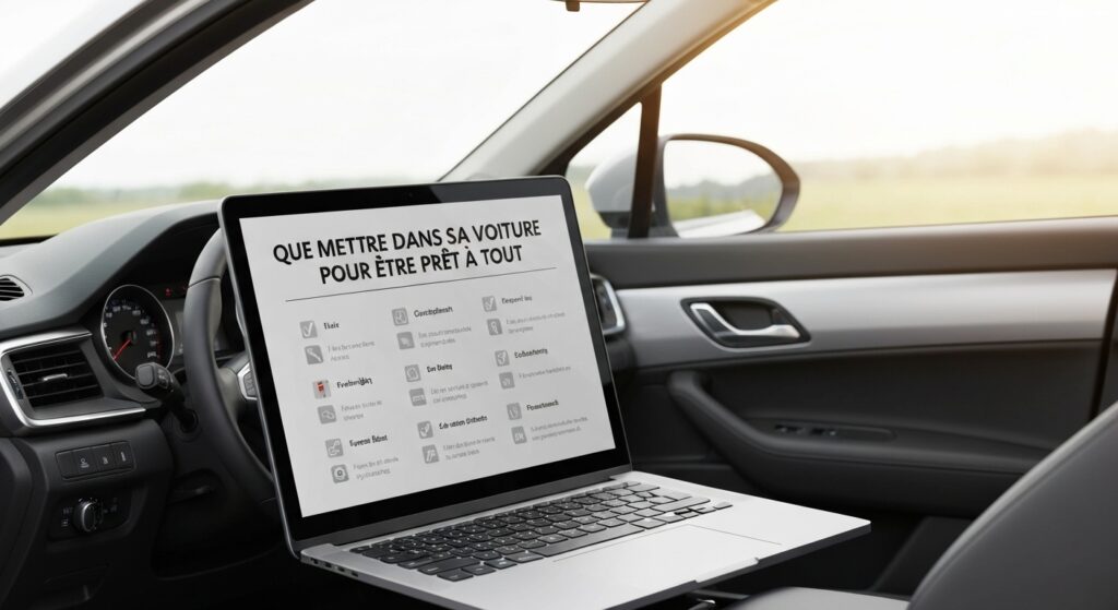 Que mettre dans sa voiture pour être prêt à tout with text