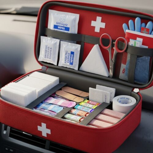 Trousse de secours en voiture : obligation, contenu et usage without any text